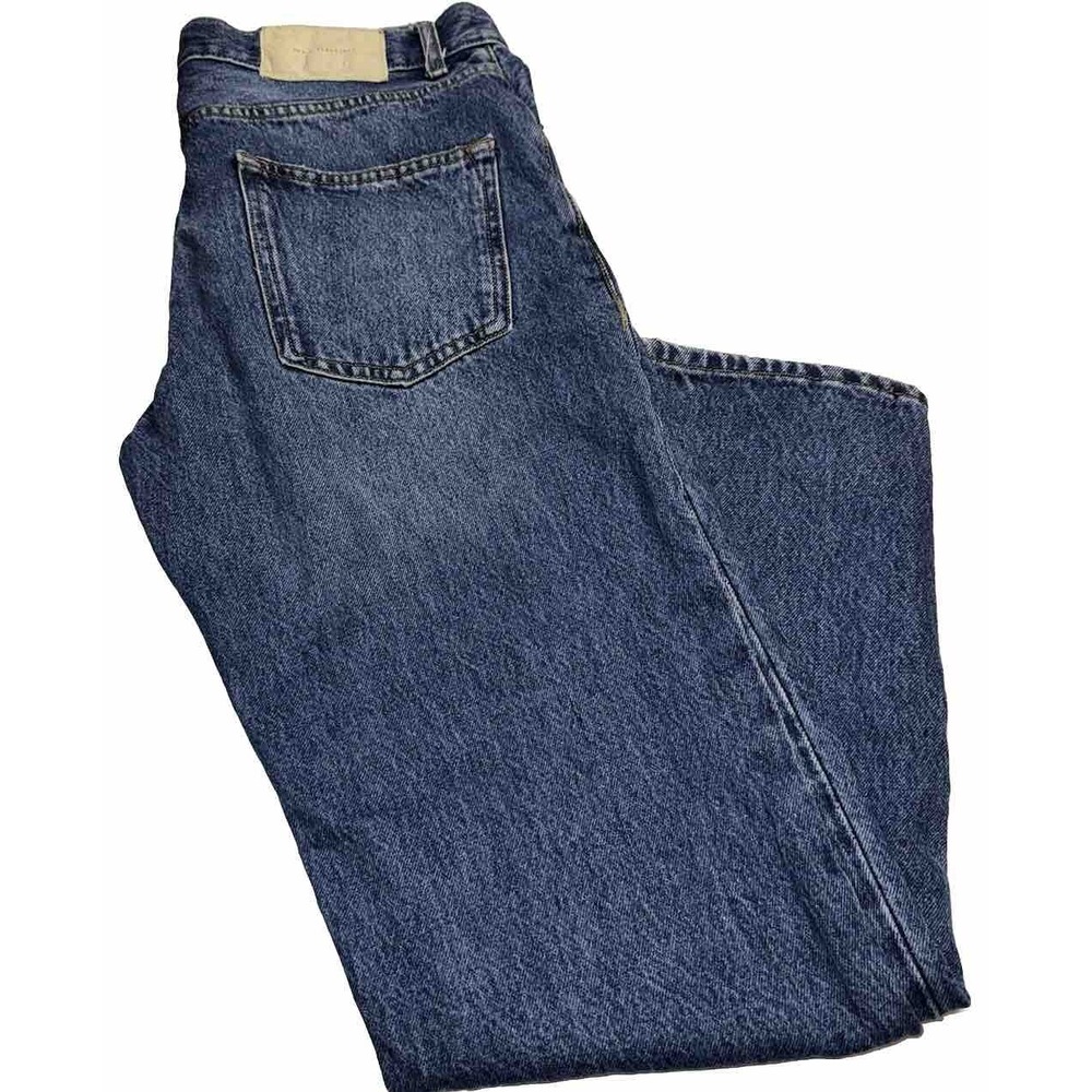 Zara Men's Button Fly Medium Wash Blue Jeans‎ Size 30